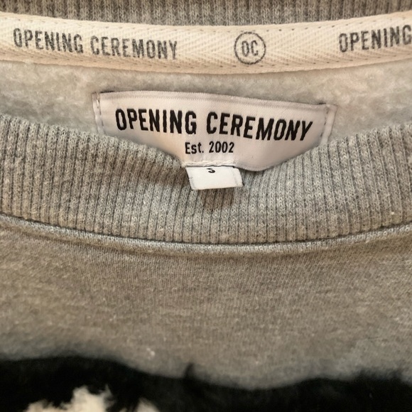 Opening Ceremony Sweatshirt with Fur - Picture 2 of 3